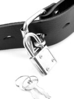 Ball Gag con Dildo Vinile Nero - immagine 7