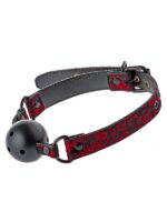 Blaze - Ball Gag Respirabile  Nylon Nero Rosso - immagine 2