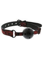 Blaze - Ball Gag Respirabile  Nylon Nero Rosso