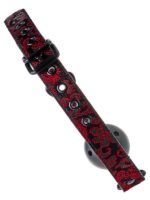 Blaze - Ball Gag Respirabile  Nylon Nero Rosso - immagine 5