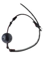 Blaze - Ball Gag Respirabile  Nylon Nero Rosso - immagine 6