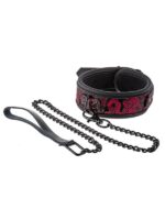 Blaze - Collare + Guinzaglio Drago  Nylon Nero Rosso - immagine 2