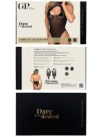 Body Schiena Scoperta Trasparente Nero S/M - immagine 10