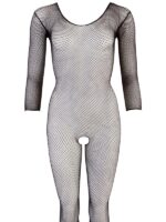 Bodystocking Aperta Rete Nero S/L - immagine 3