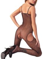 Bodystocking Aperto Rete Nero S/M - immagine 2