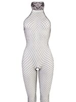 Bodystocking Collo Alto Rete Nero M/L - immagine 4