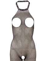 Bodystocking Seno Aperto Rete Nero S/L - immagine 4