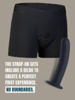Boxer Strap-On Nylon Nero  M - immagine 11