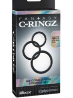 C-RINGZ - Set 3 Anelli  Nero - immagine 3