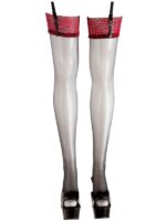 Calze con Fascia in Pizzo Rosso IV - immagine 4