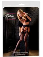 Calze Stile Autoreggente Velato Nero L/XL - immagine 5
