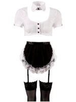 Cameriera Sexy Bianco M - immagine 4