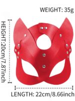 Cat Maschera  PVC Rosso S/L - immagine 5
