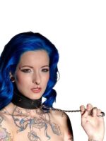 Collare Cuoio Nero  S/M - immagine 6