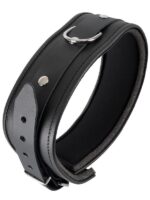 Collare Cuoio Nero  S/M - immagine 3