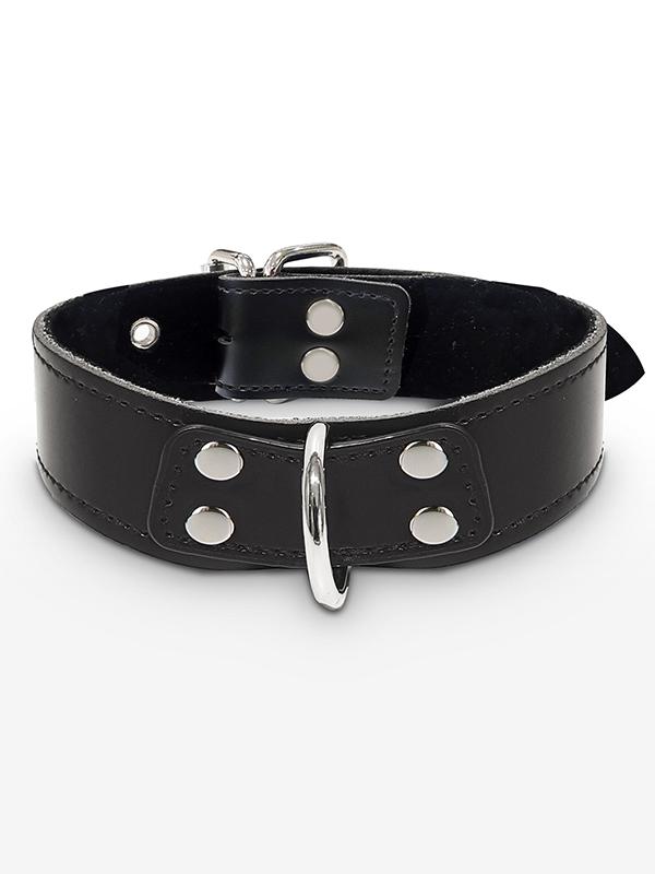 collare_d_ring_nero_similpelle__362cbd346b79bffb3c3dcf91a76247ea Collare D-Ring Similpelle Nero - immagine 1