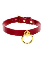 Collare O-Ring  Similpelle Bordeaux