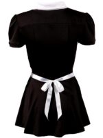 Completino Cameriera Bianco Nero S - immagine 6