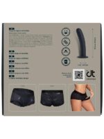Culotte Strap-On Nylon Pizzo Nero  XL - immagine 14