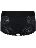 Culotte Strap-On Nylon Pizzo Nero  XL - immagine 8