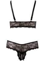 Curvy - Completino Trasparenze Pizzo Nero 2XL - immagine 5
