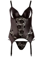 Curvy - Completo Basque Pizzo Nero 2XL - immagine 5
