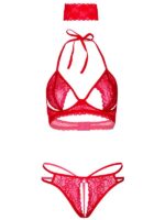 Daring - Bra, Perizoma e Benda Rosso S/M - immagine 5