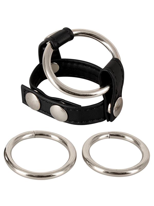 doppio_anello_pelle_e_metallo_nero__133764441280e98ec1162a6234f205da Doppio Anello Pelle e Metallo Nero - immagine 1