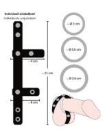 Doppio Anello Pelle e Metallo  Nero - immagine 5