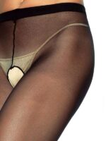 Leg Avenue - Curvy - Collant Aperti Nylon Nero - immagine 2