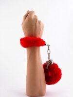 Manette Peluche Love Cuffs  Rosso
