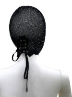 Maschera Diamanti Splendenti  Rete Nero S/L - immagine 2
