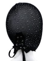 Maschera Diamanti Splendenti  Rete Nero S/L - immagine 3