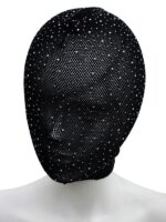 Maschera Diamanti Splendenti  Rete Nero S/L - immagine 4