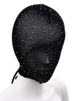 Maschera Diamanti Splendenti  Rete Nero S/L