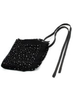 Maschera Diamanti Splendenti  Rete Nero S/L - immagine 6