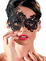 Maschera Ricamata 01 Pizzo Nero - immagine 2