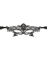 Maschera Ricamata 03 Pizzo Nero - immagine 3