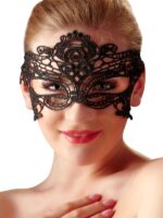 Maschera Ricamata 03 Pizzo Nero - immagine 2