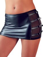 Mini gonna con fibbie Elasticizzato  Nero M
