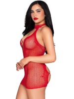MiniAbito Pois Pizzo Rete Rosso S/L - immagine 2