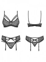 Obsessive - Completino con giarrettiera Nero S/M - immagine 5