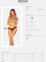 Obsessive - Mutandina Aperta Chemeris Nylon Nero M/L - immagine 8