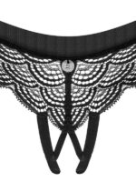 Obsessive - Mutandina Aperta Chemeris Nylon Nero XL/2XL - immagine 6