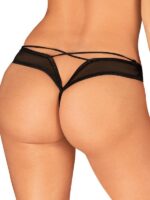 Obsessive - Perizoma Aperto Nylon Nero S/M - immagine 5