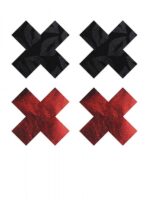 Peekaboos - Copri Capezzoli Premium  Nero Rosso - immagine 2