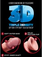 PipeDream - Dildo Triple Density con Ventosa Carne - immagine 8