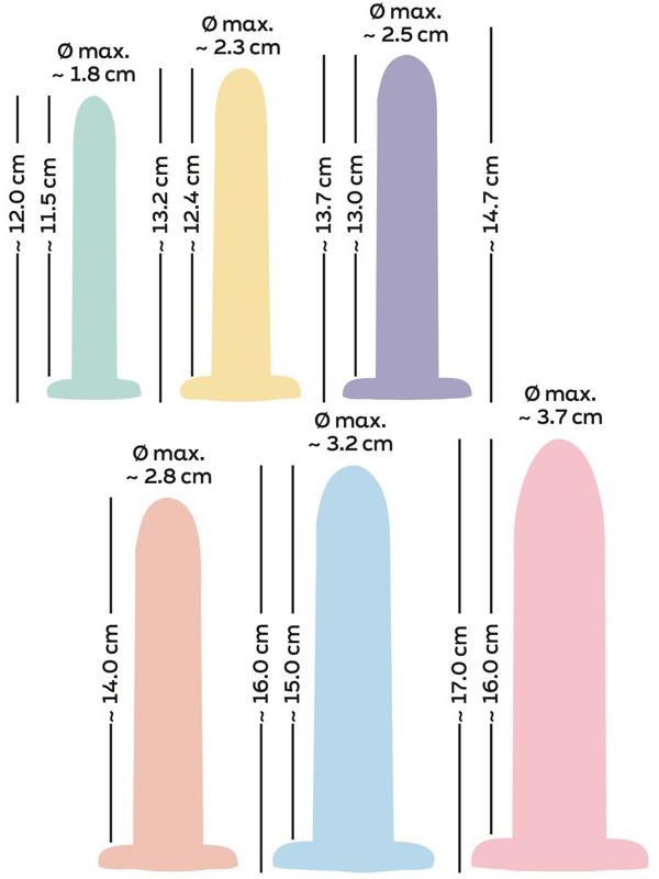 Set Allenamento - 6 dildo  Vari Colori - immagine 7
