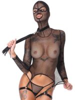 Set  Rete Similpelle Nero XL