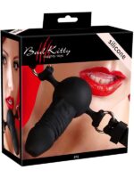 Silicone Gag Ball Nero - immagine 3
